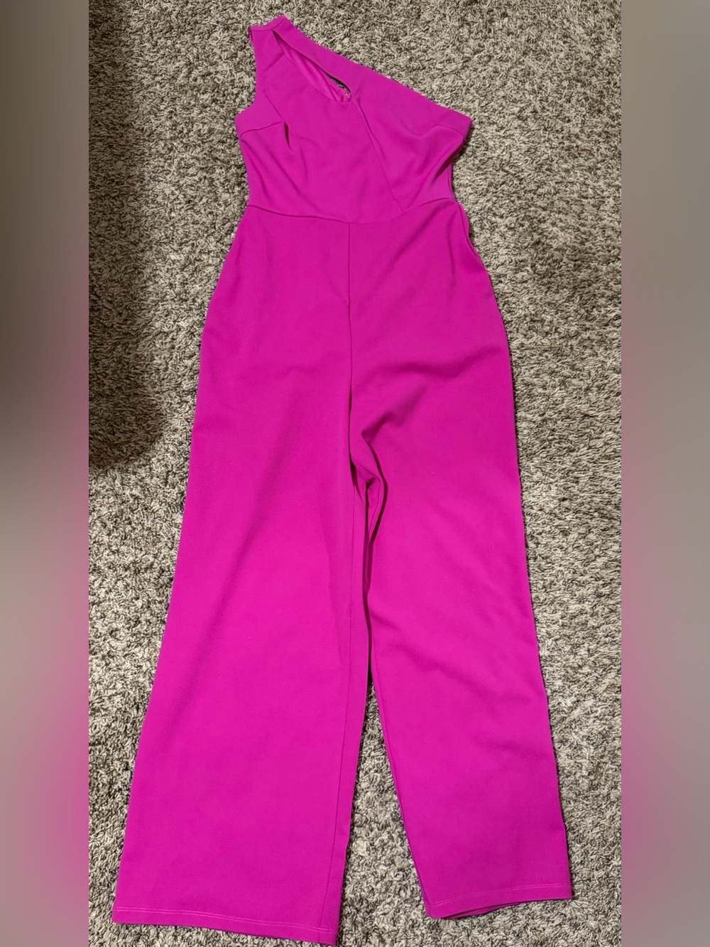 Women's Fuchsia Wide-Leg Jumpsuit